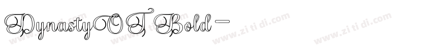 DynastyOT Bold字体转换